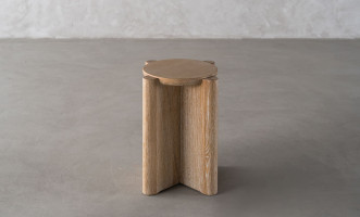 Стол приставной Pebble с деревянной столешницей S