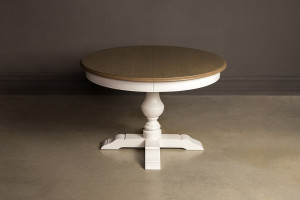 Обеденный стол Оксфорд 120(170)х120 см раскладной со шпоном круглый