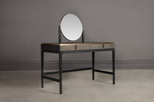 Glamour Туалетный стол с 2-мя ящиками и зеркалом