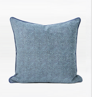 Подушка синяя Твид 50×50 см