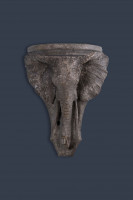 Декоративная настенная полка Голова слона