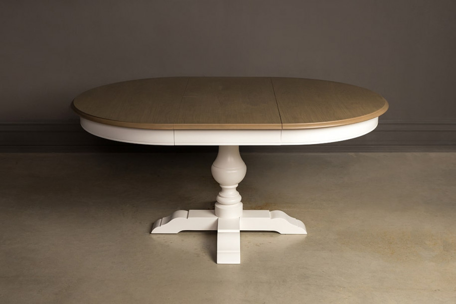 Обеденный стол Оксфорд 120(170)х120 см раскладной со шпоном круглый