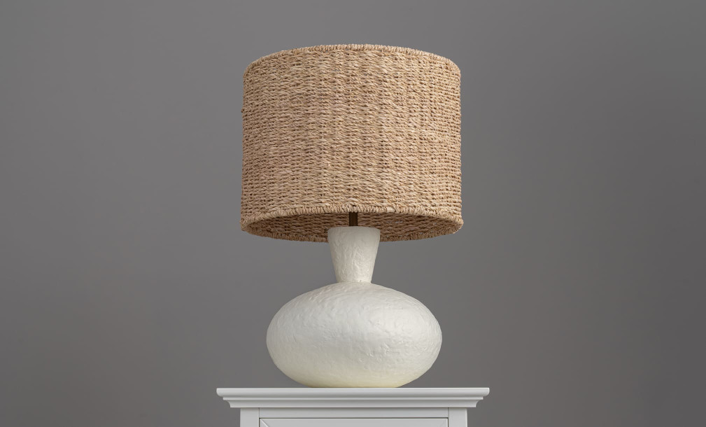 Настольная лампа Magellan с плетеным абажуром