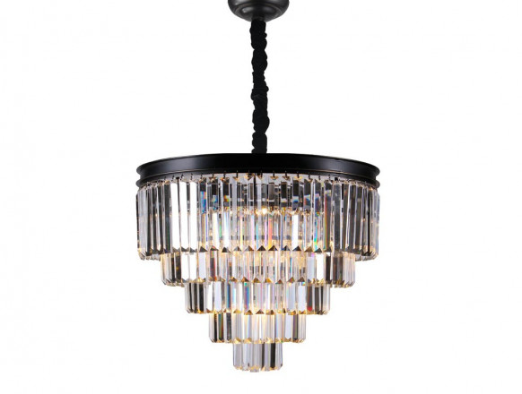 Подвесной светильник Gatsby чернёная латунь прозрачное стекло 55 см