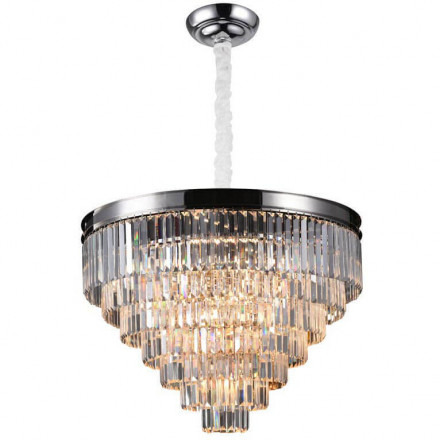 Подвесной светильник Gatsby никель прозрачное стекло 80 см