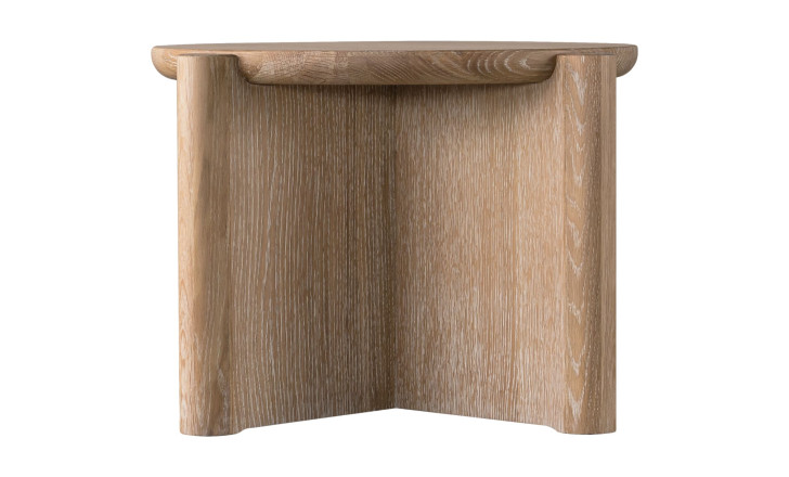 Стол кофейный Pebble с деревянной столешницей M