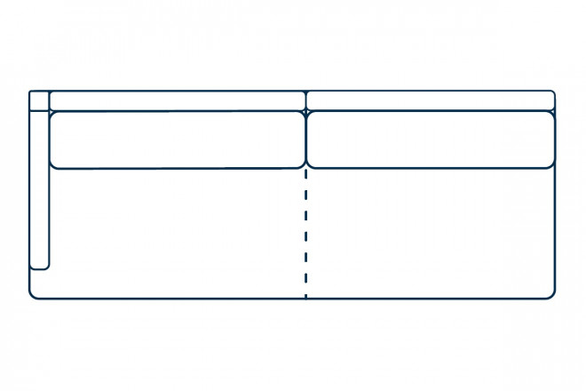 Лаймингтон, раскладной, трёхместная секция с левым подлокотником без механизма